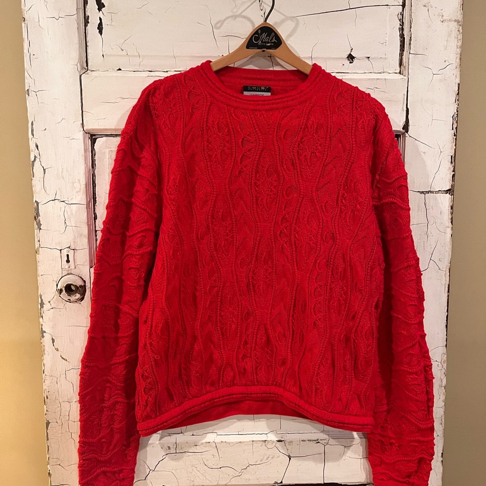 COOGI Australia Vintage Red Crewneck Sweater